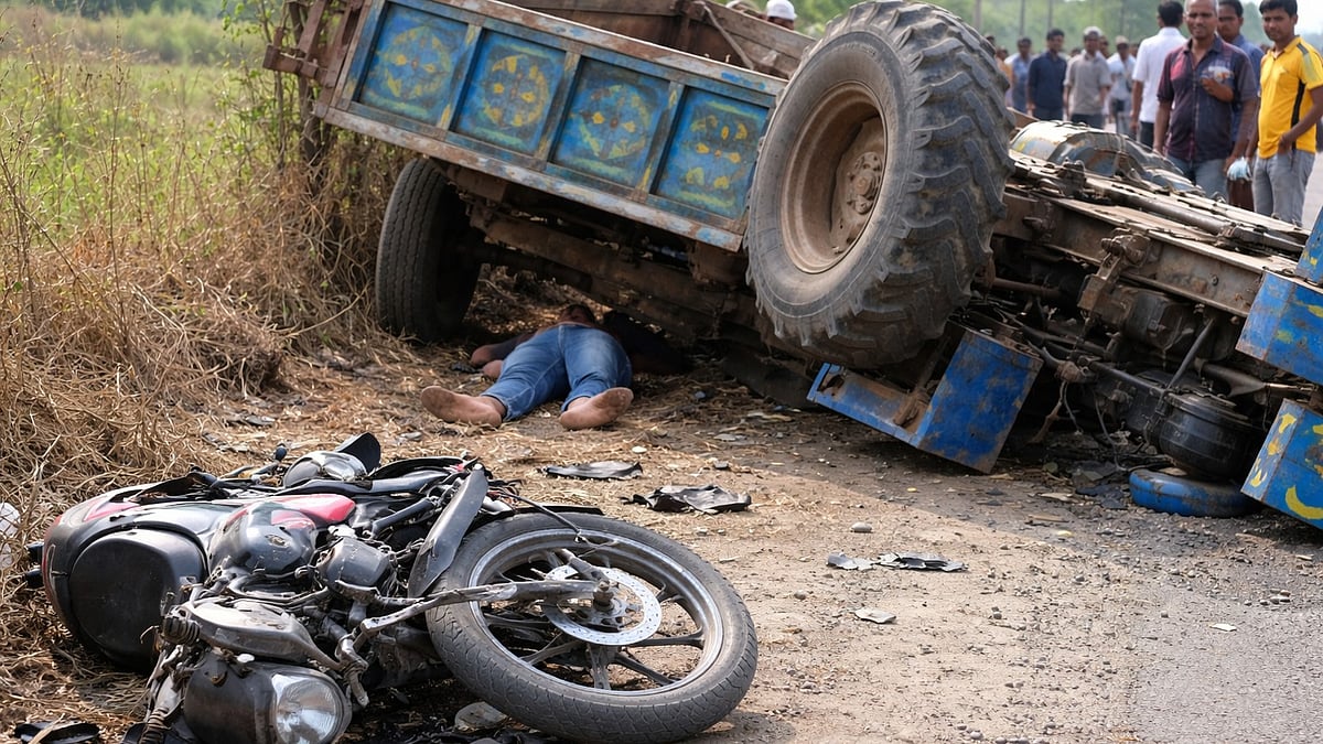 MP News: 38-Year-Old Plumber Dies After Tractor-Trolley Runs Over Bike In Bhopal, Injured Driver Flees