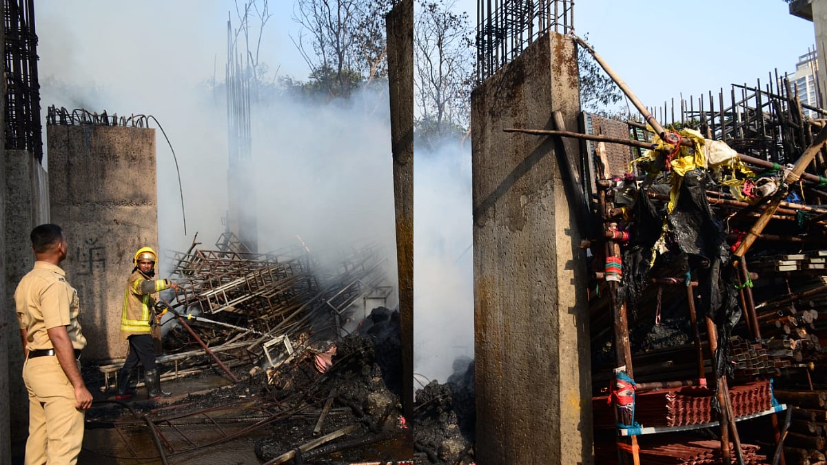 Navi Mumbai News: Major Fire Guts Ghansoli Warehouse, Destroys Decoration Materials; No Casualties Reported