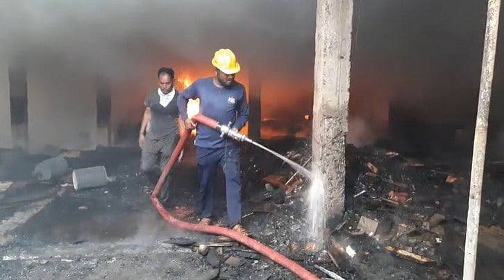 MP News: Colossal Fire Engulfs Two Furniture Shops In Jabalpur, Losses Estimated Over ₹1 Crore -- VIDEO 