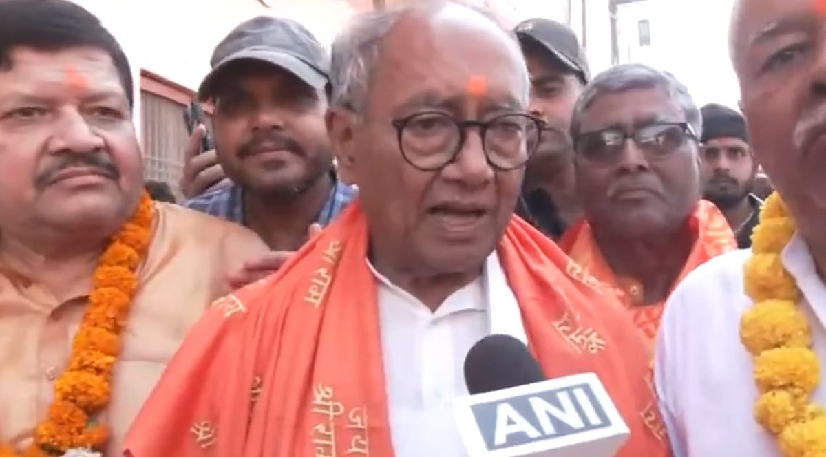 Digvijaya Singh Visits Ram Mandir On Ram Navami, Says Religion Should Not Be Politicised