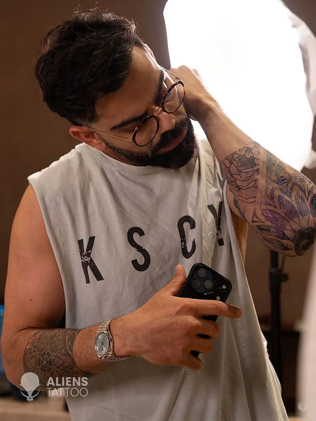 Virat Kohli's New Tattoo Pictures