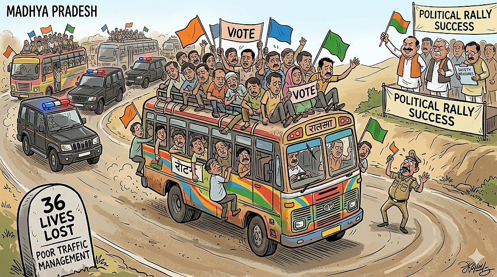 MP News: 36 Dead In Political Event-Linked Accidents In State Over Three Years