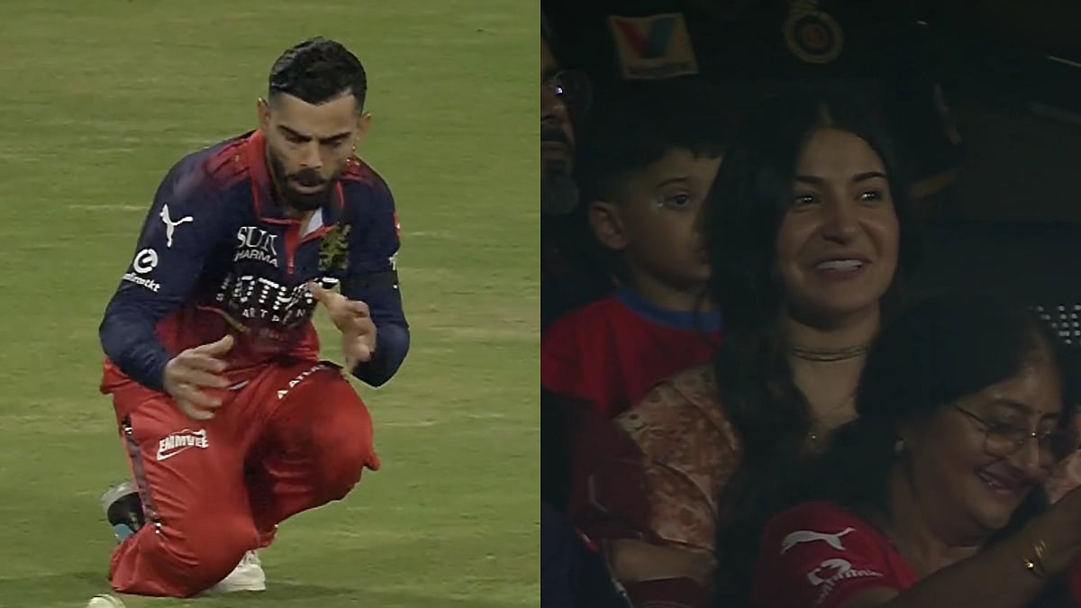 RCB Vs SRH: Anushka Sharma Laughs In Stands As Virat kohli Drops Aniket Verma's Catch In IPL 2026 Opener