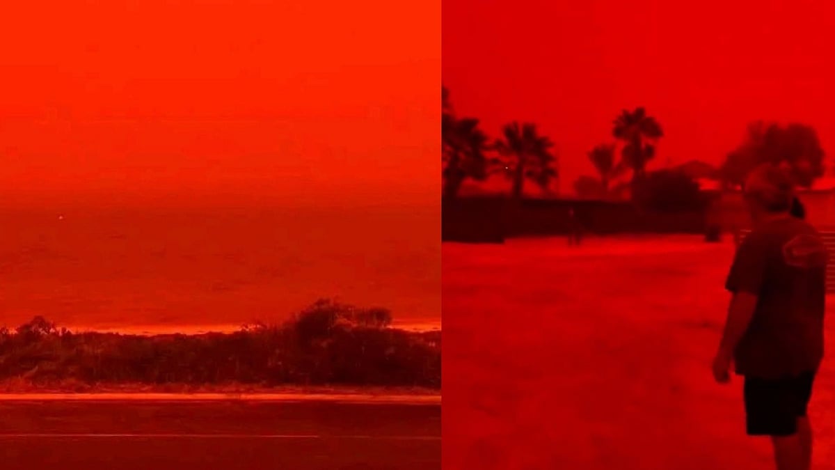 WATCH: Blood-Red Skies Shock Western Australia As Cyclone Narelle Triggers Massive Dust Storms
