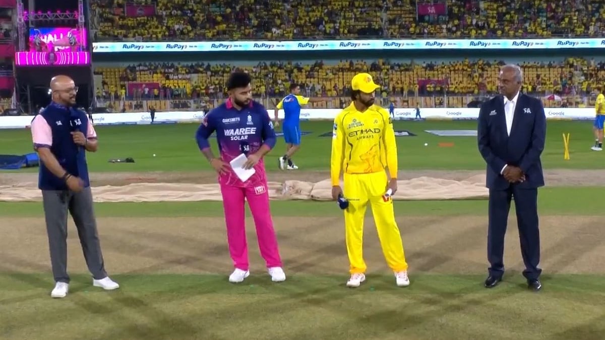 CSK Vs RR: Rajasthan Royals Captain Riyan Parag Wins Toss, Opts To Bowl First Against Chennai Super Kings Amid Rain Threat