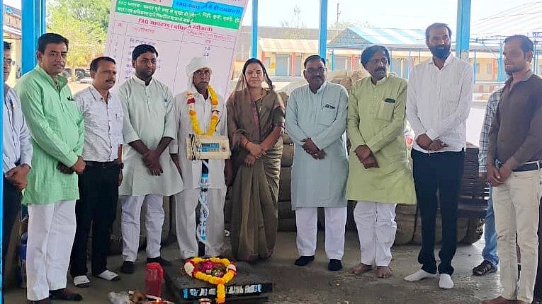 MP News: Gram Procurement Begins In Bhikangaon With A Total Of 2,600 Farmers Registered | FP Photo