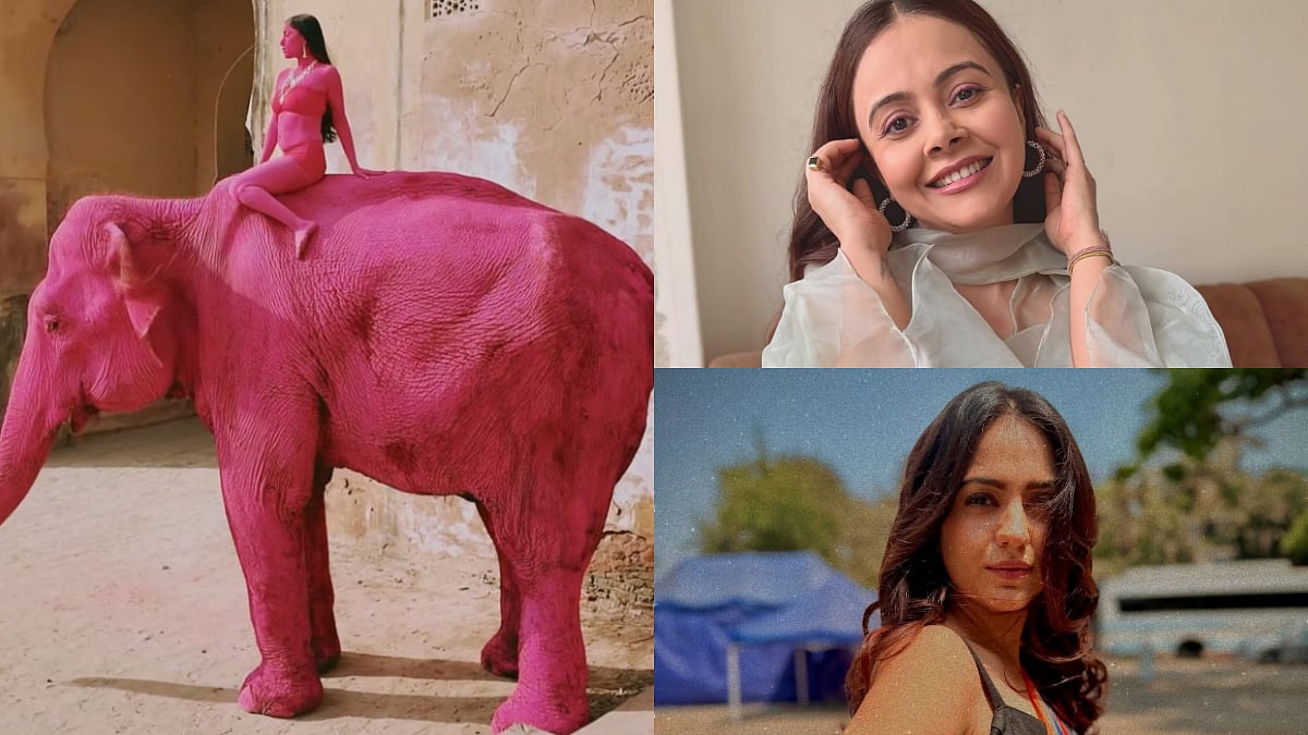 'Shame On You, Sadist': Devoleena Bhattacharjee, Aksha Pardasany & Other Celebs SLAM Russian Photographer For Painting Elephant For Photoshoot