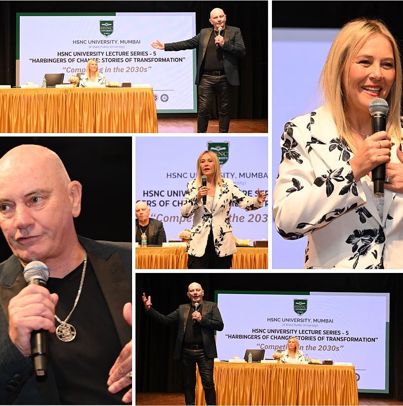 Inspiring snapshots from an engaging session where Mr. Mike Handcock and Ms. Landi Jac captivated the audience with thought-provoking ideas on resilience, leadership and thriving in the decade ahead