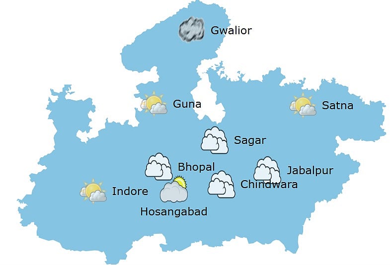 Weather in Madhya Pradesh at 11 am 