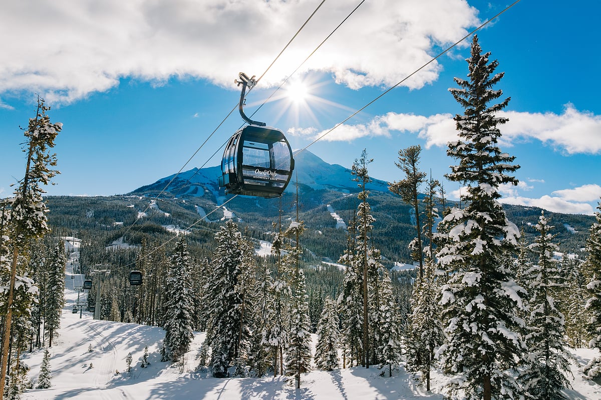 At One&Only Moonlight Basin, Montana, guests have access to expert instruction through Big Sky’s Mountain Sports team, with private and group ski, and snowboard lessons available for all levels