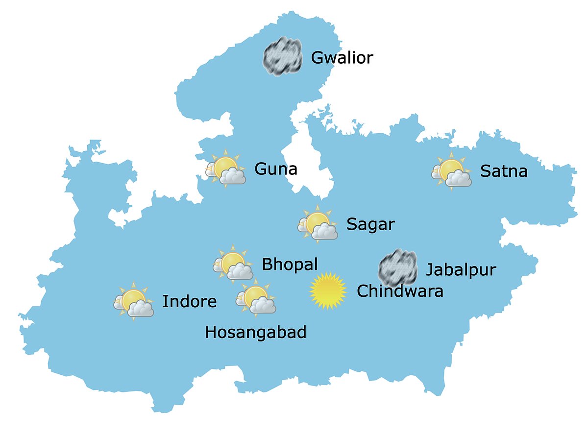 Weather in Madhya Pradesh at 10:30 am