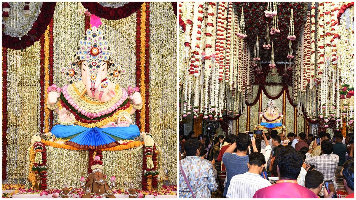 Pune’s Famous Dagdusheth Ganpati Decorated With 51 Lakh Flowers During Mogra Mahotsav