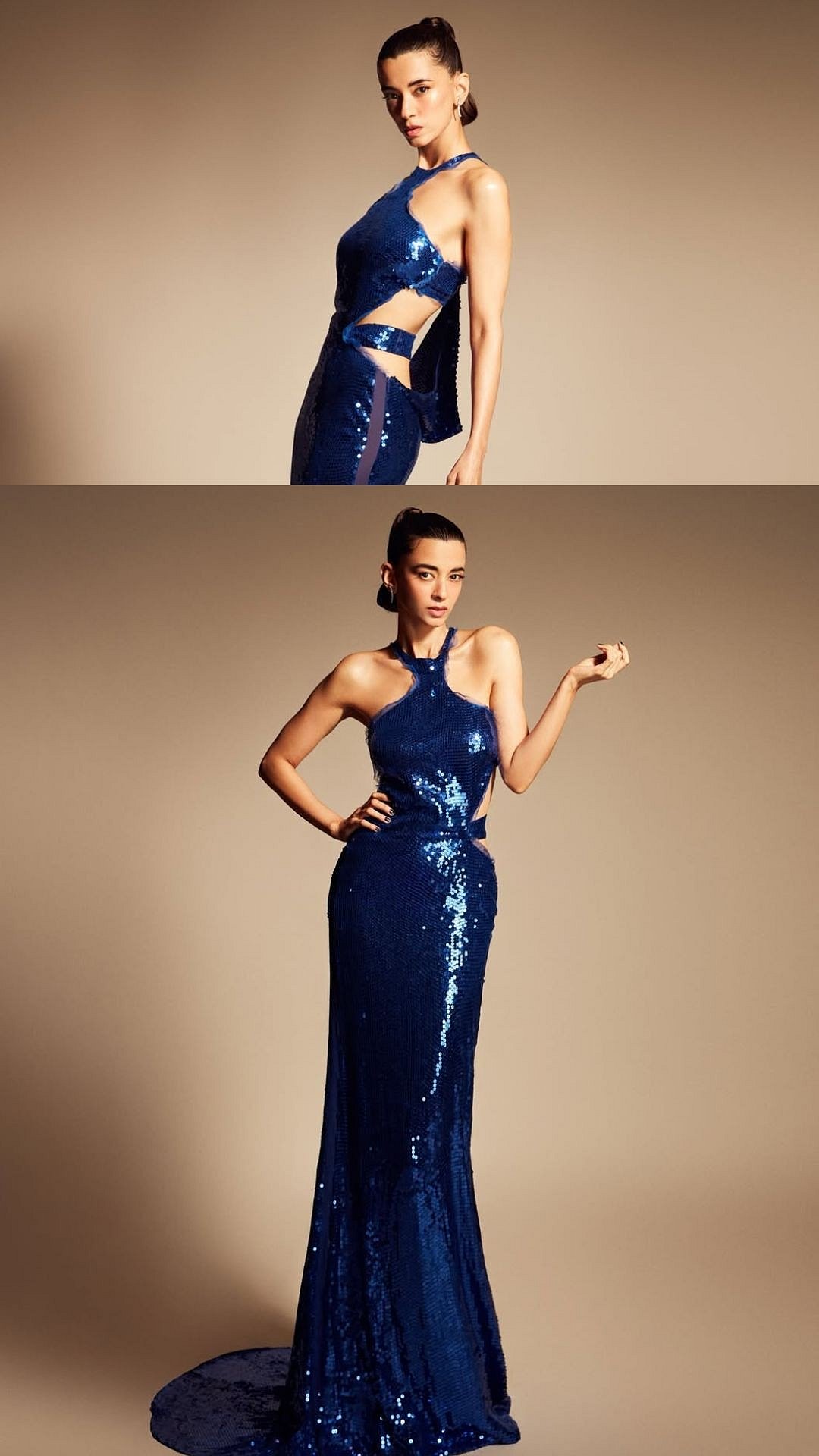 Saba Azad Dazzles In Gucci's Vintage Sequin Gown From 2004 After Hospitalisation