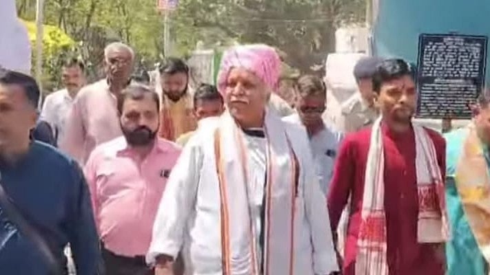 MP News: AHP National President Pravin Togadia Joins Bhojshala Satyagraha In Dhar, Seeks Vagdevi Idol Restoration | 