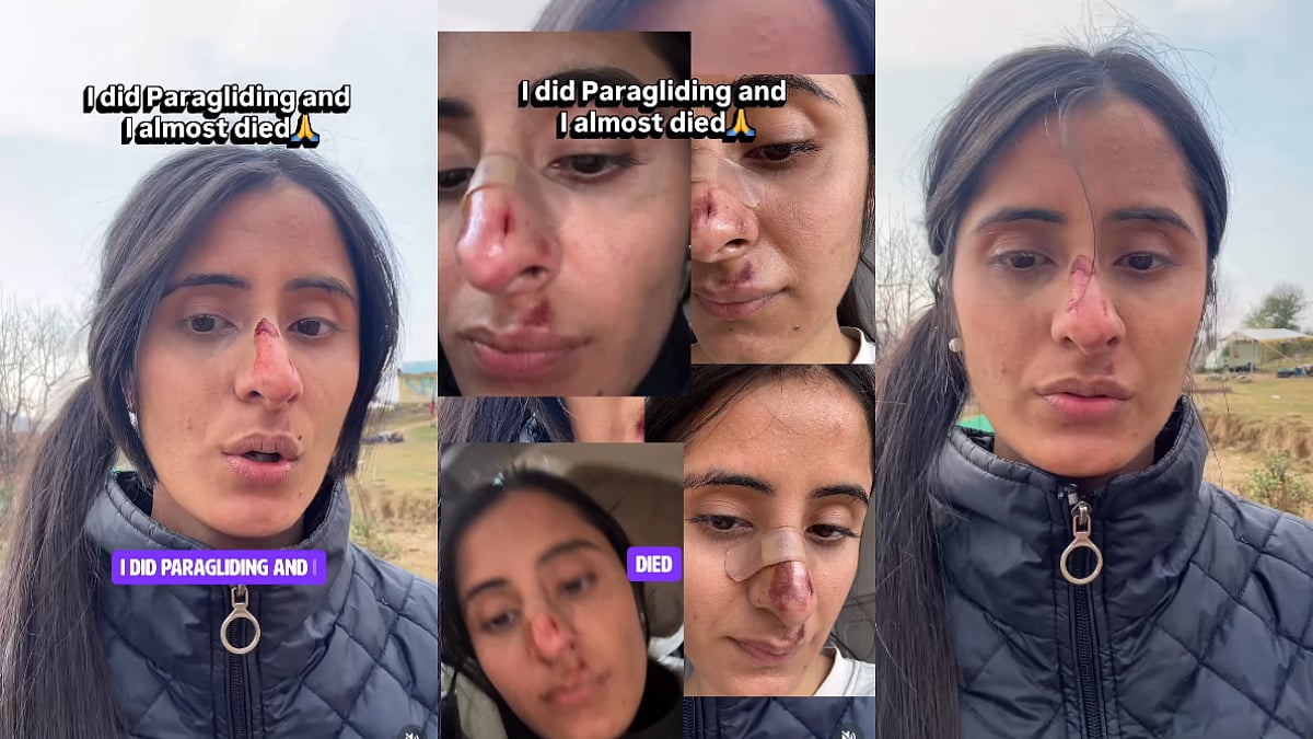 'I Went Paragliding & Almost Died': Women Breaks Nose After Falling From 8,000 Ft In Bir Billing, Himachal Pradesh | Watch Video