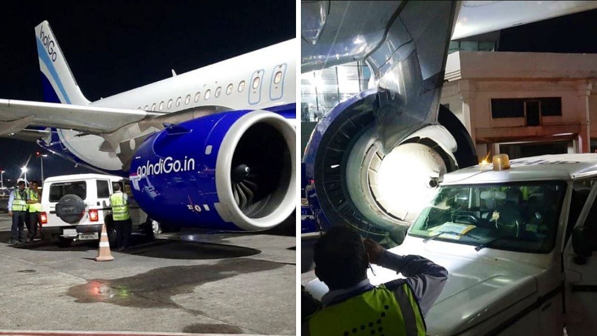 West Bengal: Unmanned Vehicle Slams Into IndiGo Aircraft At Kolkata Airport, Plane Grounded For Inspection | x