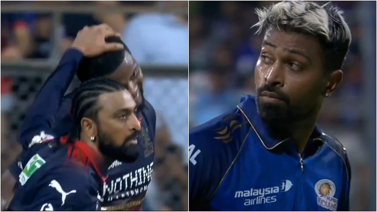 Krunal Pandya Celebrates Wildly After Brother Hardik Pandya's Wicket During MI Vs RCB High-Voltage Clash