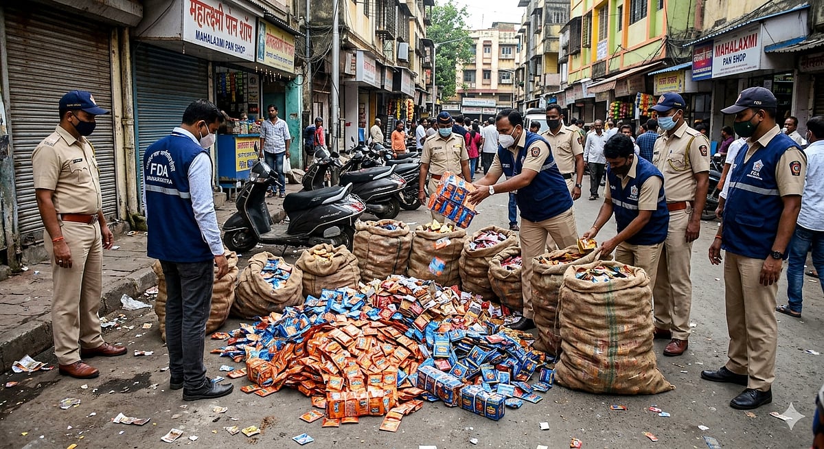 Massive FDA Crackdown In Mumbai Seizes ₹13.66 Lakh Worth Of Banned Tobacco In 13-Day Citywide Operation