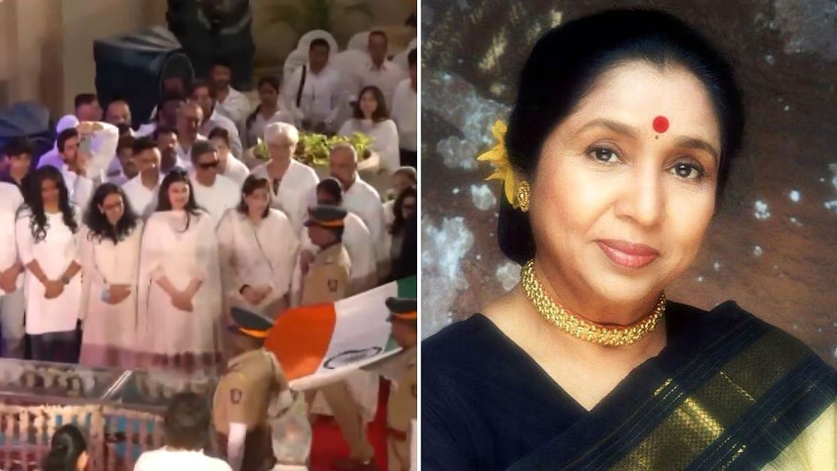 Mumbai Bids Tearful Adieu To Asha Bhosle With Full State Honours; Son Anand Lights Pyre As Thousands Mourn Iconic Singer