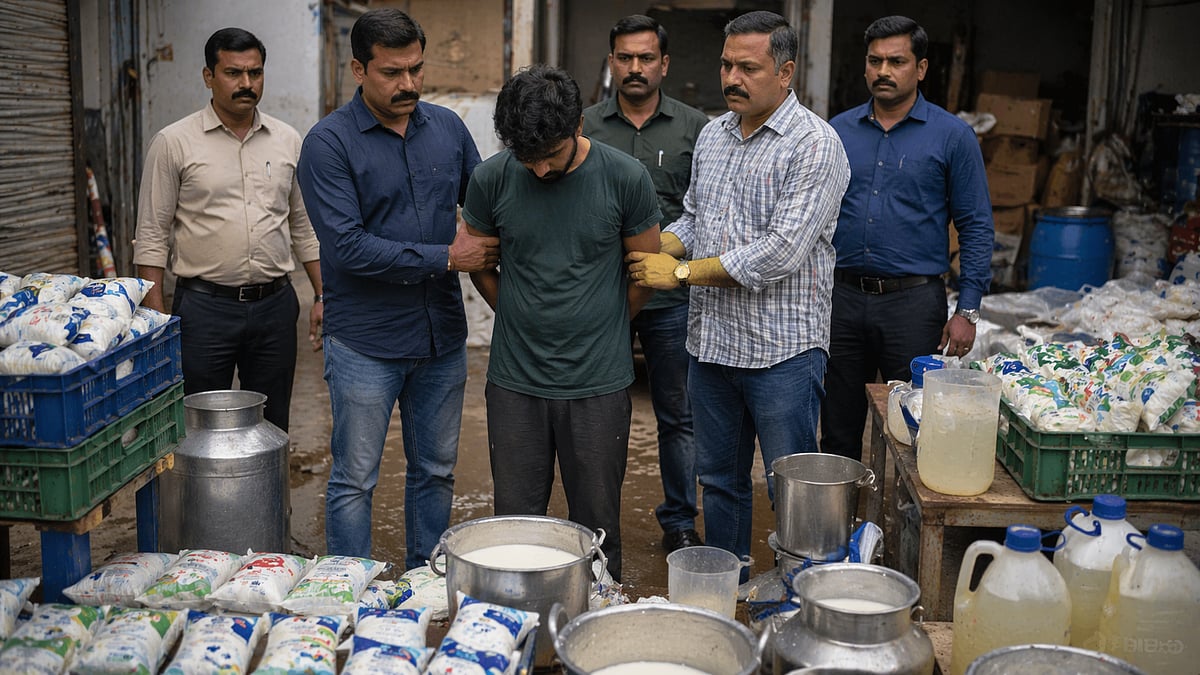 Crime Branch Arrests Milk Seller In Malad East For Adulterating Amul And Gokul Milk, Repackaging As Counterfeit Brands