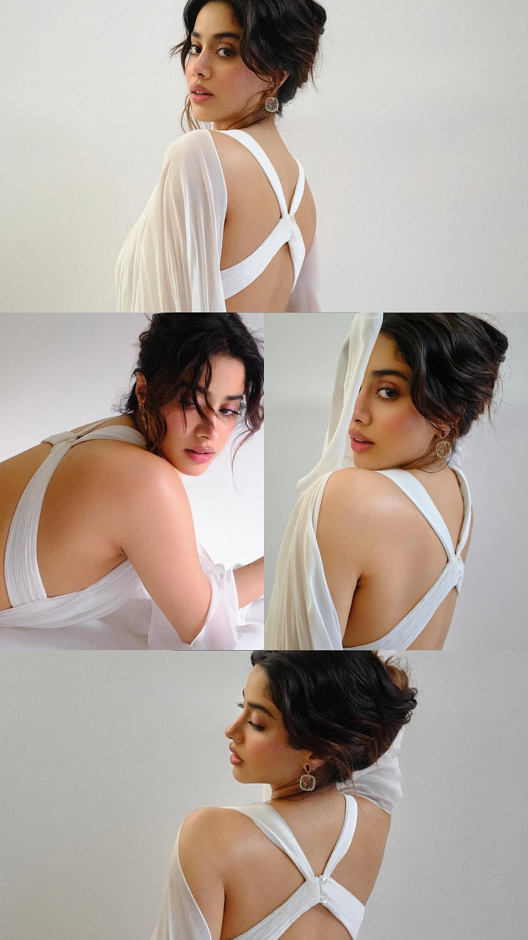 Janhvi Kapoor Channels Etheral Elegance In A Striking White Ensemble; Guess The Price Of Her Earrings