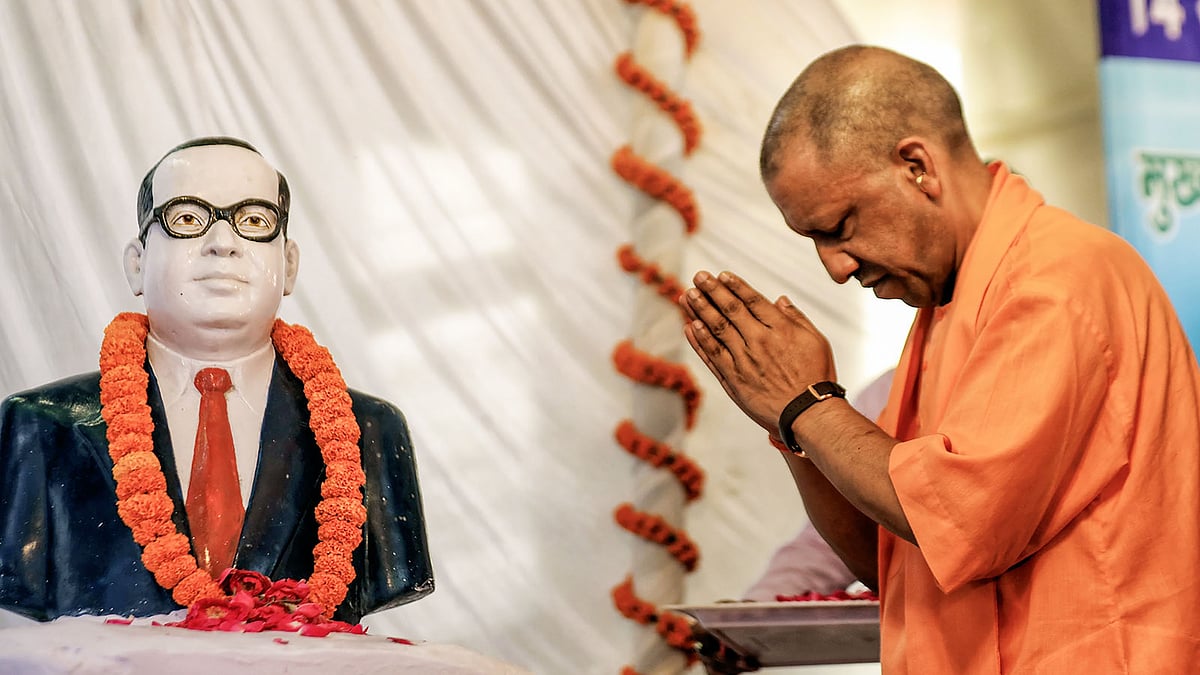UP CM Yogi Adityanath Slams Akhilesh Yadav, Congress Over Ambedkar Legacy On Birth Anniversary Event