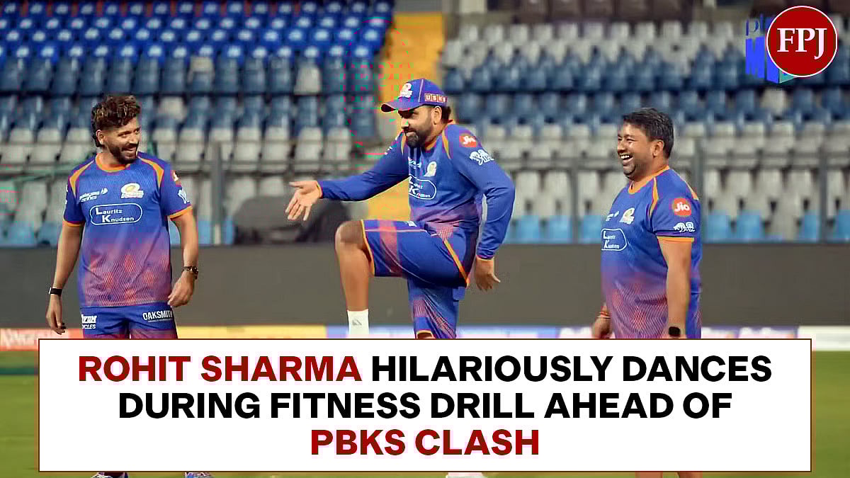 Rohit Sharma Hilariously Dances During Fitness Drill Ahead Of PBKS Clash Amid Injury Scare At Wankhede | VIDEO Viral | X