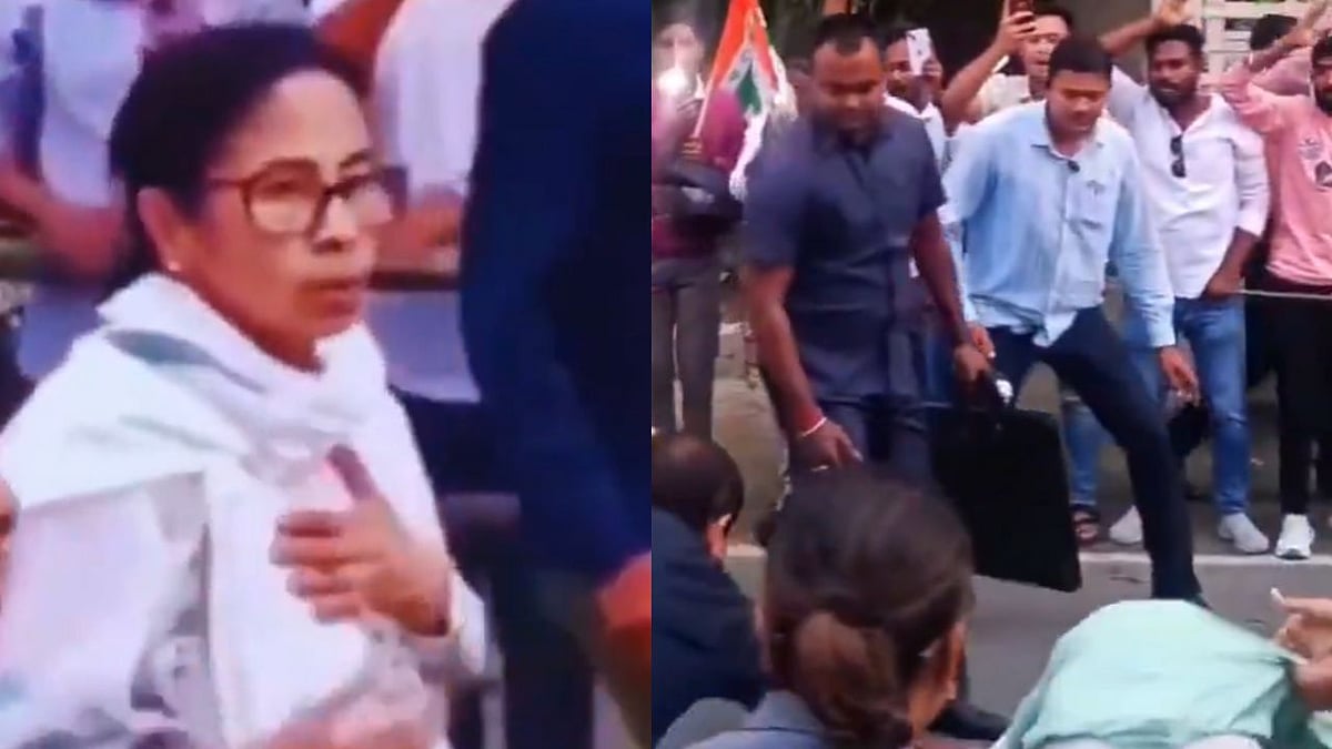 West Bengal Chief Minister Mamata Banerjee was briefly startled during a padyatra in Jalpaiguri after a supporter breached security and rushed to touch her feet. The incident, caught on camera, showed her stepping back in alarm before security personnel intervened and removed the man. She soon regained composure and continued the march, as the video sparked concerns online.