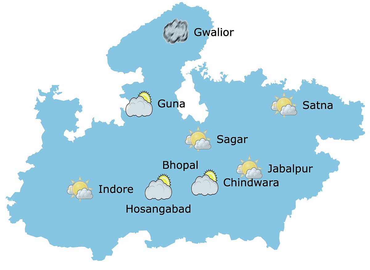 Weather in Madhya Pradesh at 10:30 am