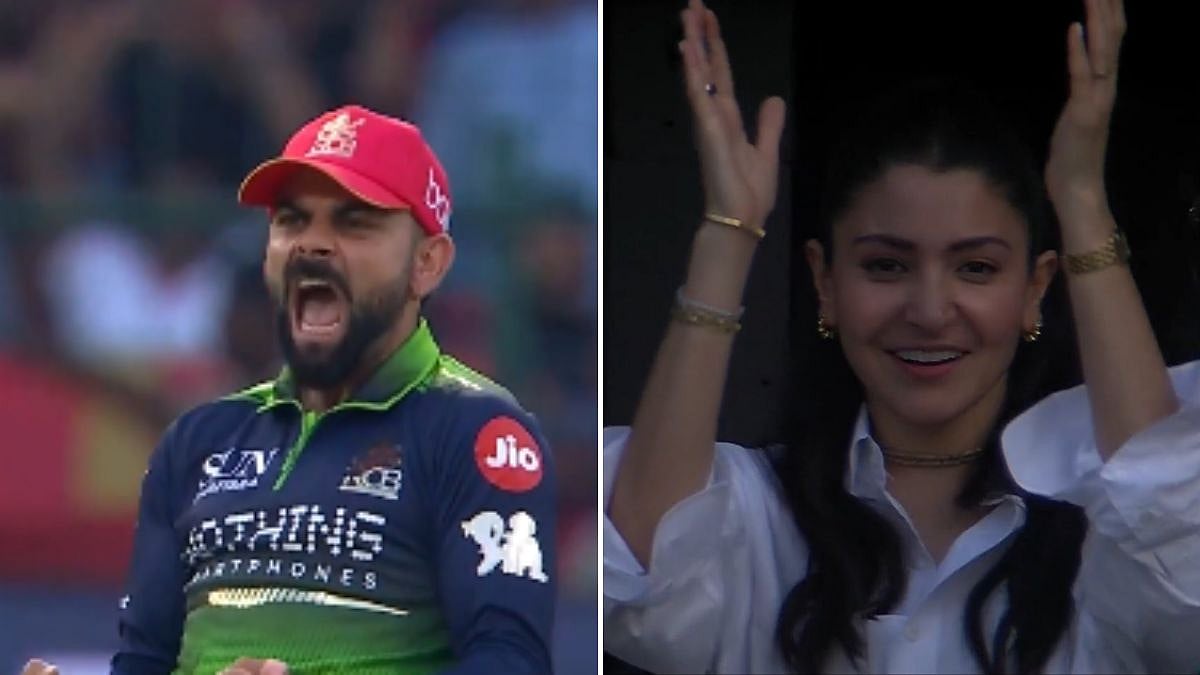 VIDEO: Anushka Sharma Reacts To Virat Kohli's Aggressive Celebration From The Stands After LizLaz Controversy