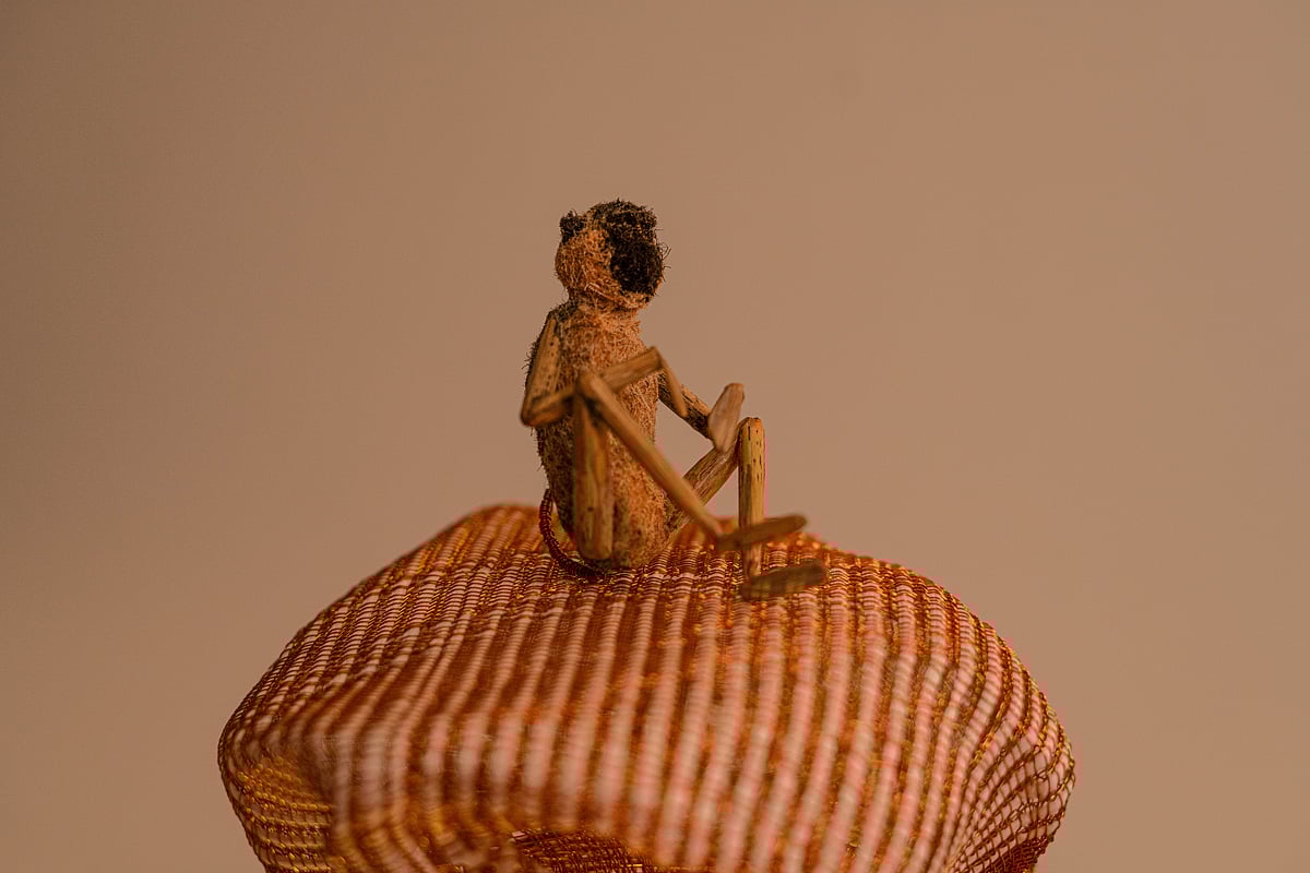 Pragati Mathur- Rock stacks with monkey