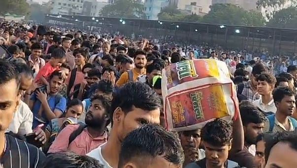 Stampede-Like Situation At Surat's Udhna Station As Massive Crowd Rushes For Trains To UP, Bihar - VIDEO