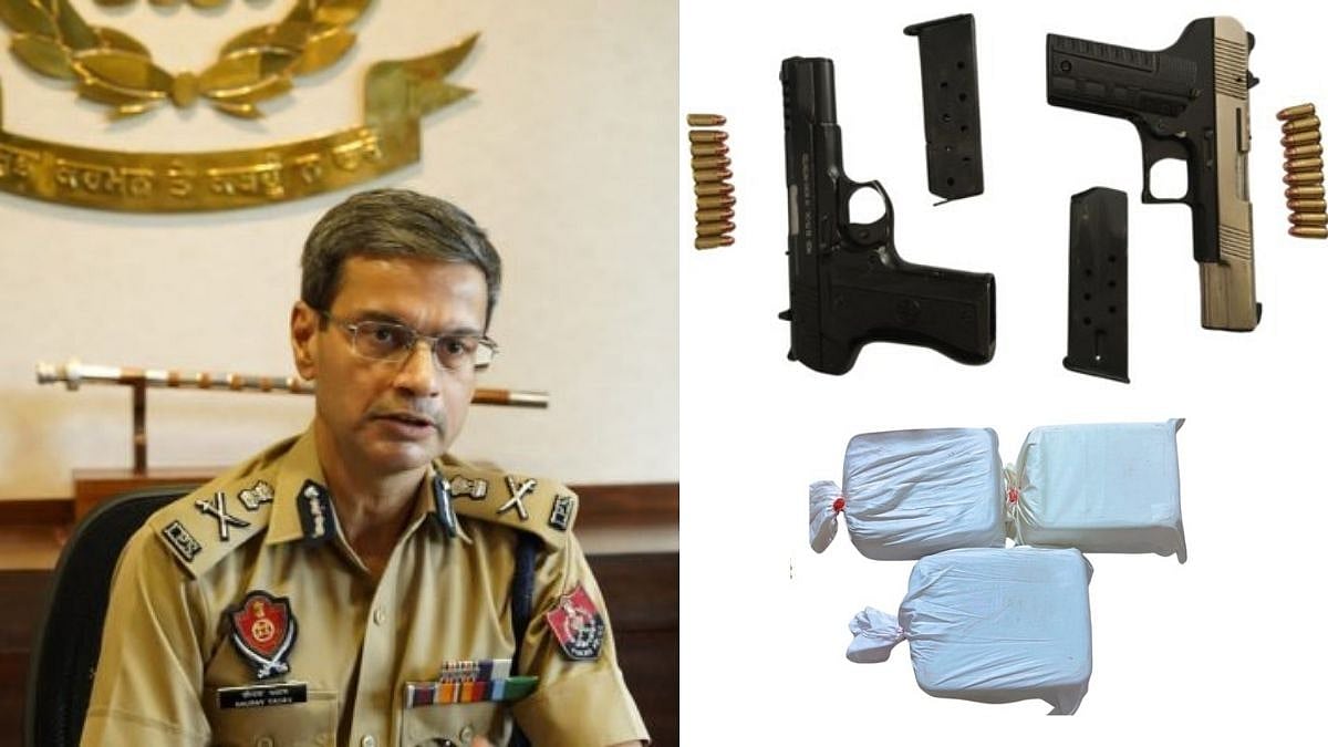 Punjab Police Bust Drug-Arm Nexus In Hoshiarpur, 4 Held With 9.9 Kg Heroin, Foreign Pistols