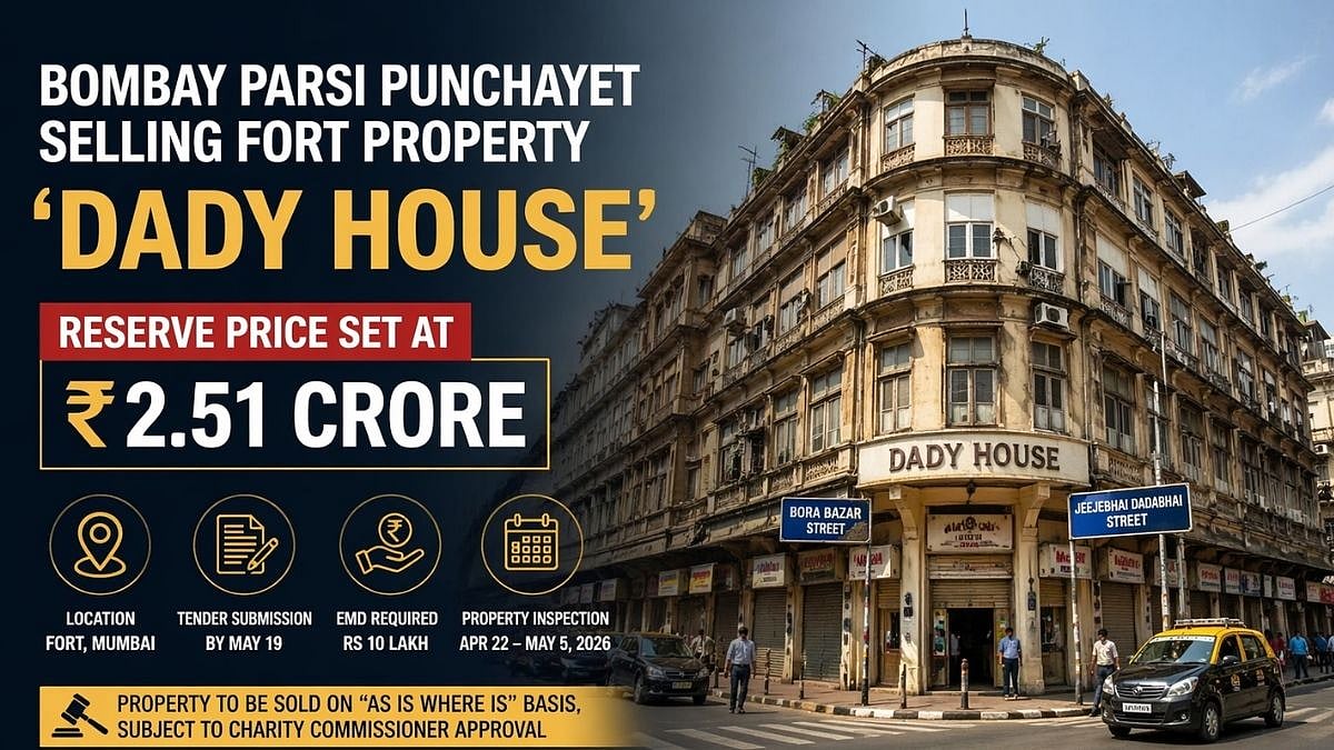 Bombay Parsi Punchayet Puts Fort’s ‘Dady House’ On Sale At ₹2.51 Crore Reserve Price