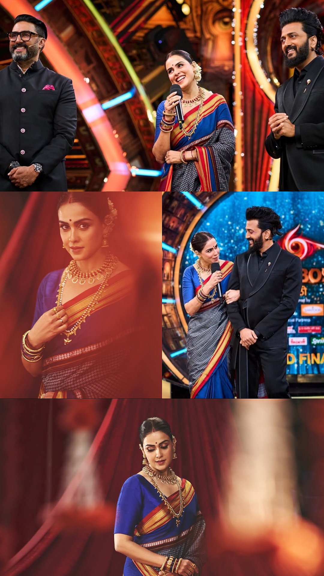 Genelia Deshmukh's 'Maharashtrian Diva' Look For Bigg Boss Marathi S6 Grand Finale