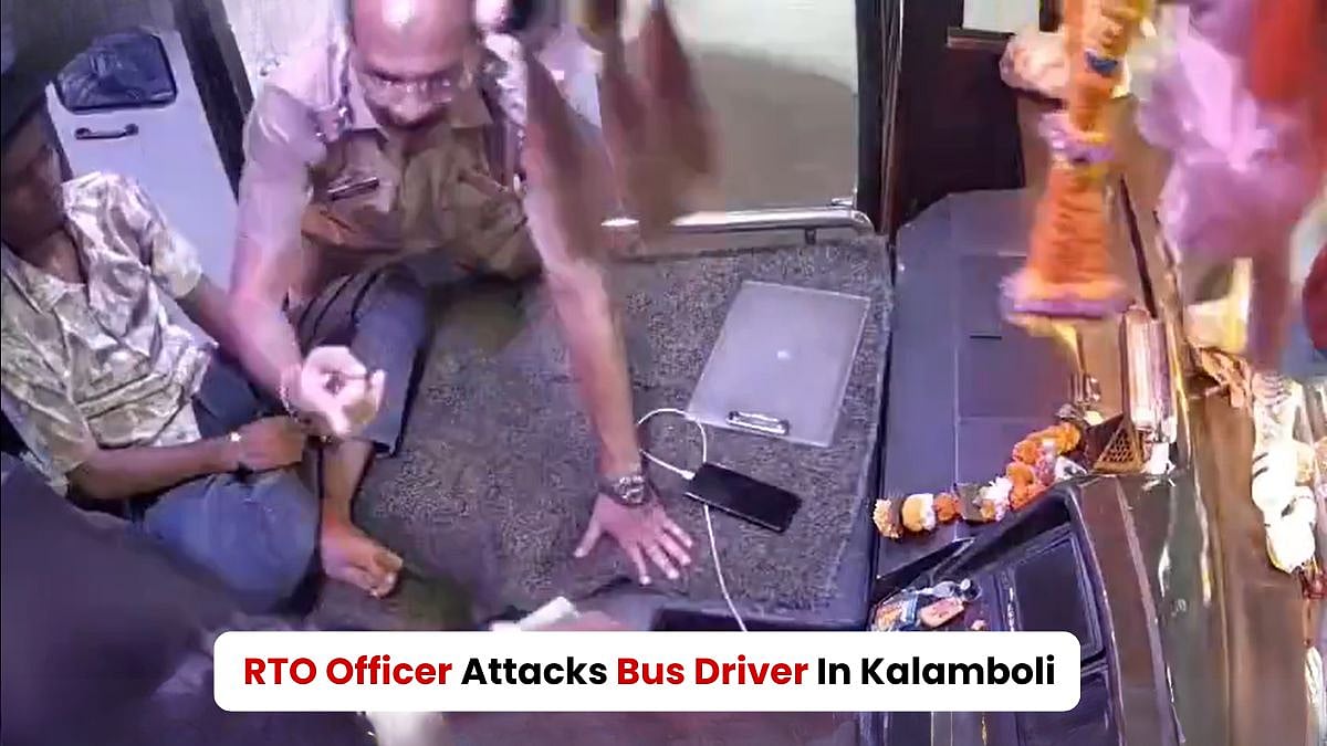 RTO Officer Slaps Bus Driver, Accuses Him Of Trying To Run Him Over On Mumbai-Pune Expressway In Kalamboli