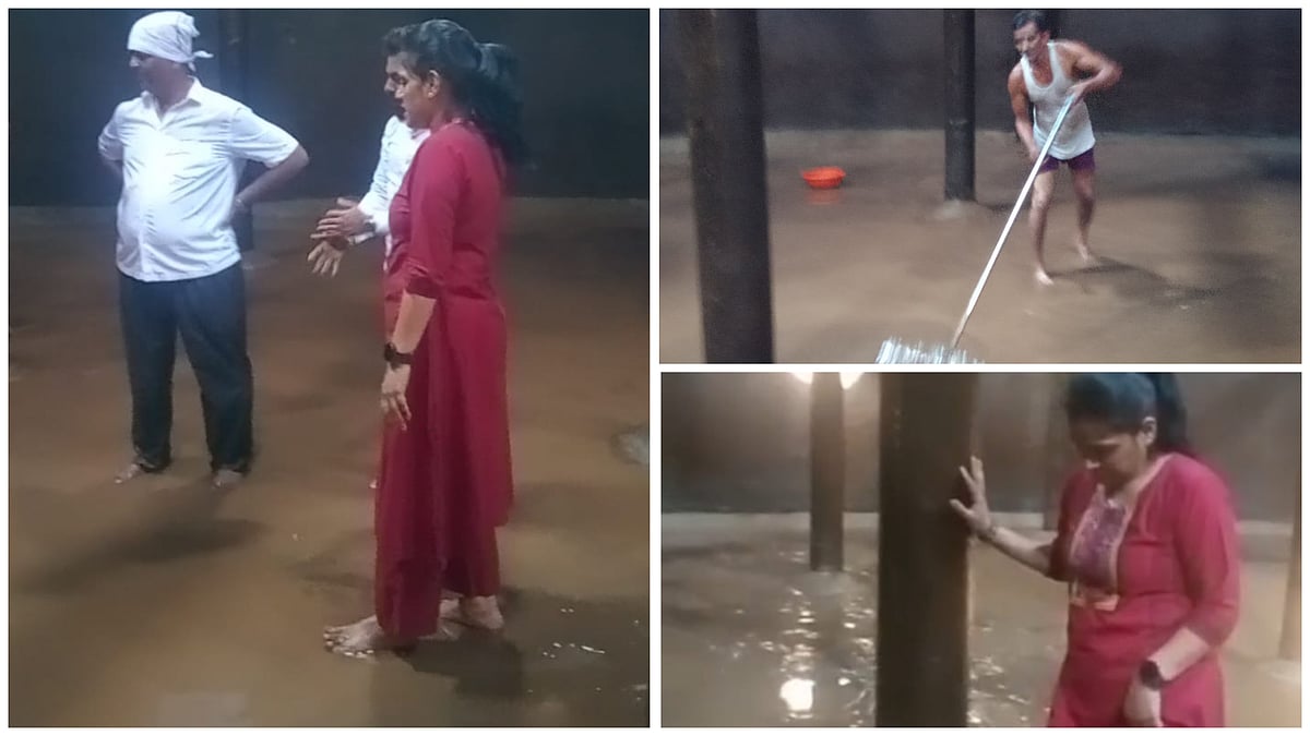 Jalgaon: Mayor Deepmala Kale Enters Water Reservoir To Review Cleaning Work After 14 Years