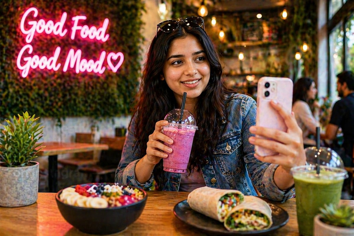 Fruit juices over cold coffee