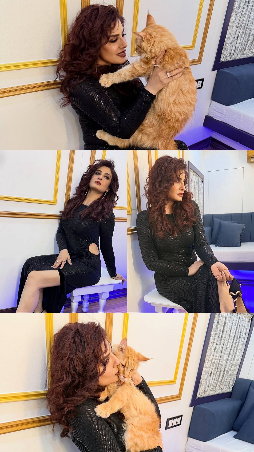 Raveena Tondon Steals Daughter Rasha Thadani's Sandals For A Shimmery Look