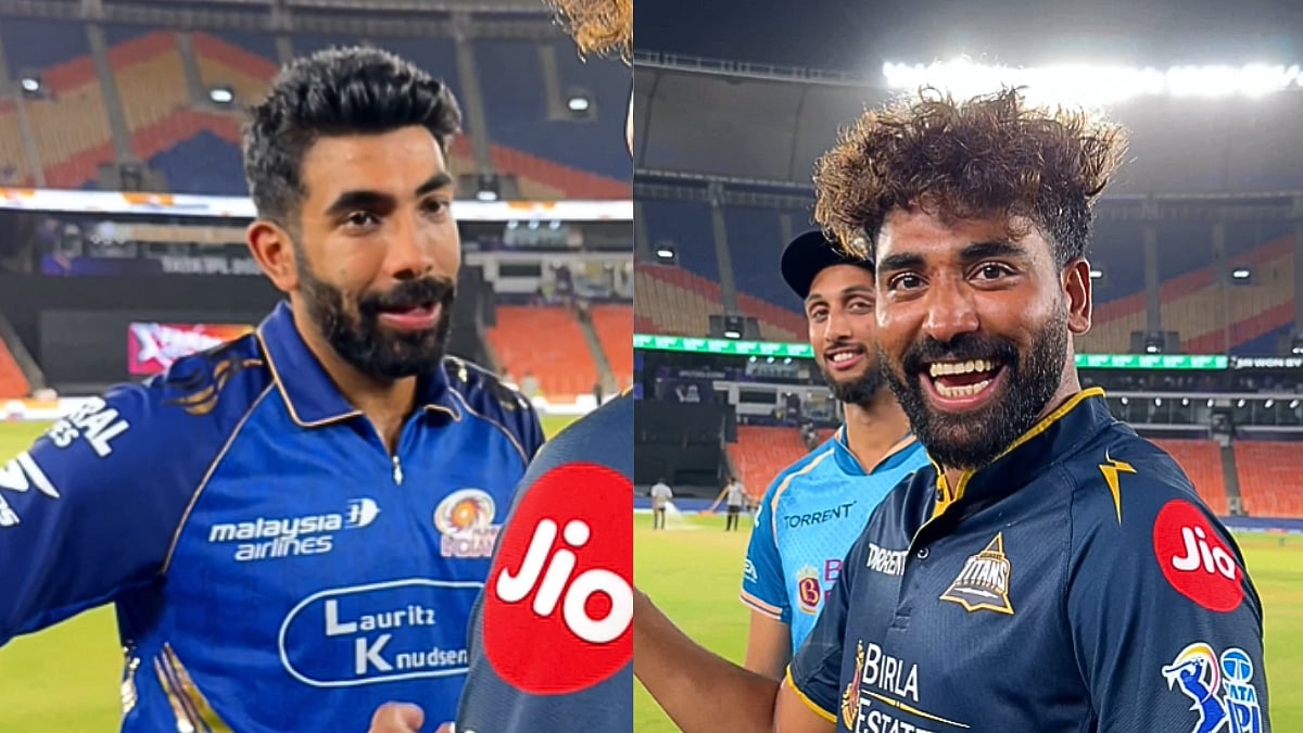 'Ghar Ki Yaad Nahi Aayi Tujhe, Jassi?': Mohammed Siraj Hilariously Trolls Jasprit Bumrah Using 'Dhurandhar The Revenge' Movie's Famous Dialogue Amid IPL 2026; Video