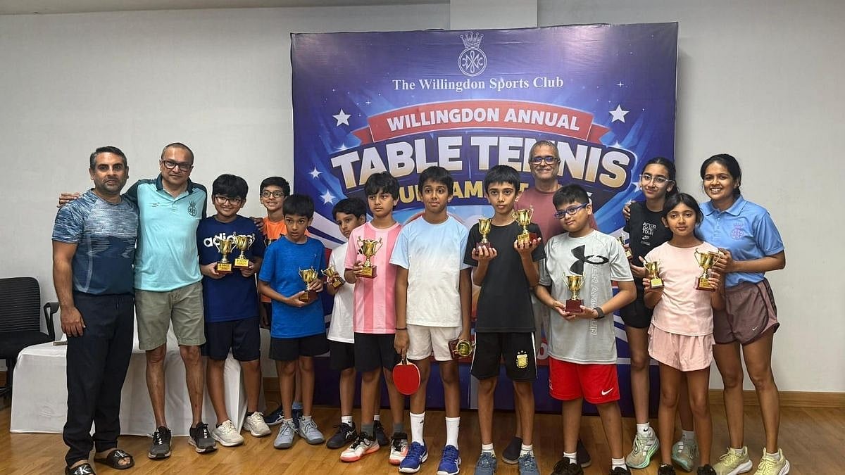 Players compete across age groups at Willingdon Sports Club’s Table Tennis Tournament 2026