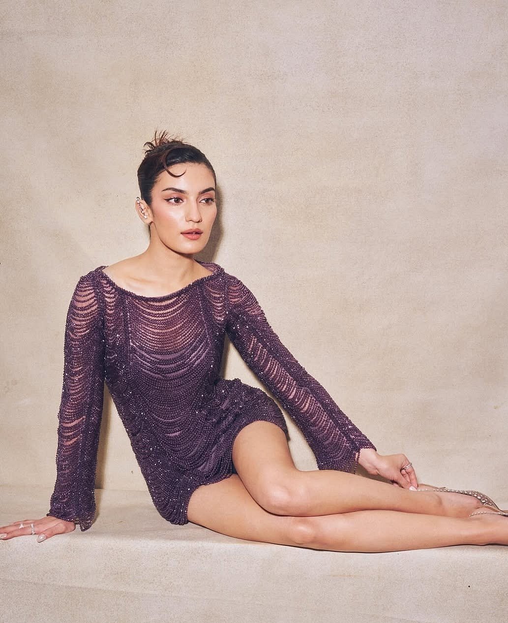 Hotness Alert! Pratibha Ranta Rocks The Season's Most Dazzling Mini-Dress With Diamond Ear Cuff At Mumbai Event