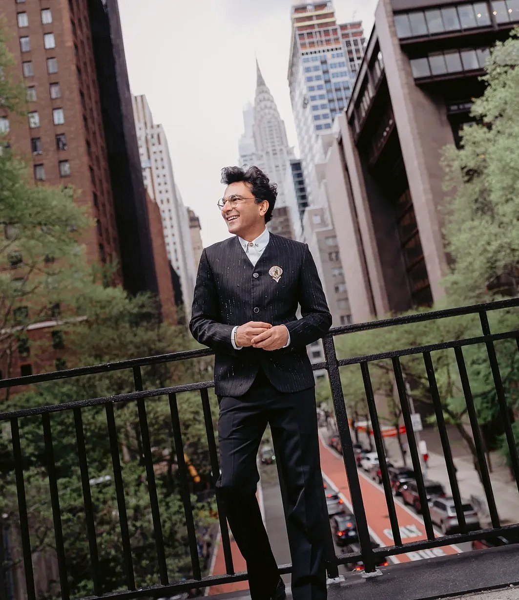 'Curry Boy': Chef Vikas Khanna Makes India Proud At TIME100 Gala In Black LV Bandhgala Suit & Peacock Brooch Gifted By Nita Ambani
