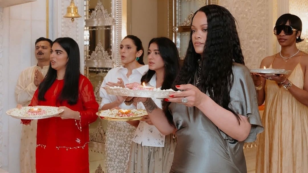 Rihanna visits Ambani House Antilia in Mumbai  | Instagram 