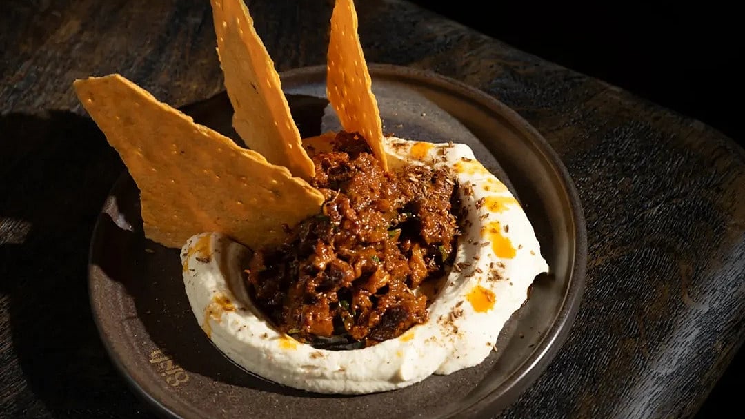 Goan Chorizo Hummus Sourdough Crackers