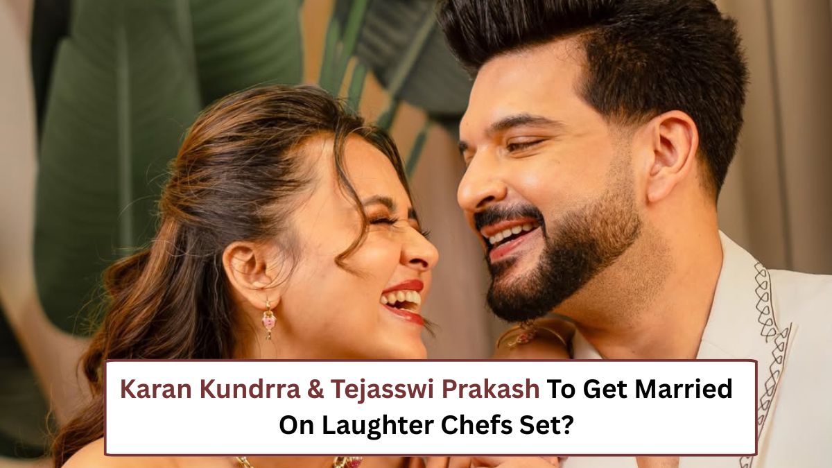 Karan Kundrra & Tejasswi Prakash Marriage Rumours Re-Ignite After Viral 'KaraTe' Banner Spotted On Laughter Chefs 3 Set- Watch VIDEO
