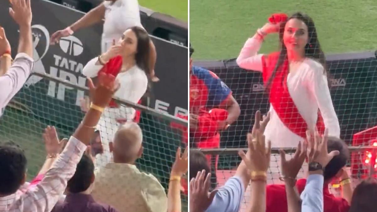 VIDEO: PBKS Owner Preity Zinta Adorably Gifts Fans Jerseys During Final Home Game In New Chandigarh