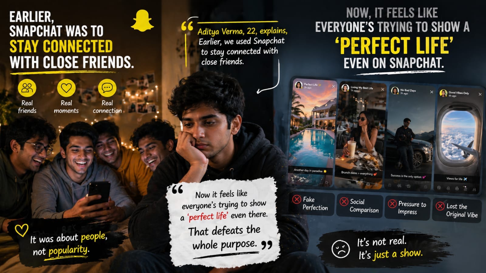 Now it feels like everyone’s trying to show a ‘perfect life’