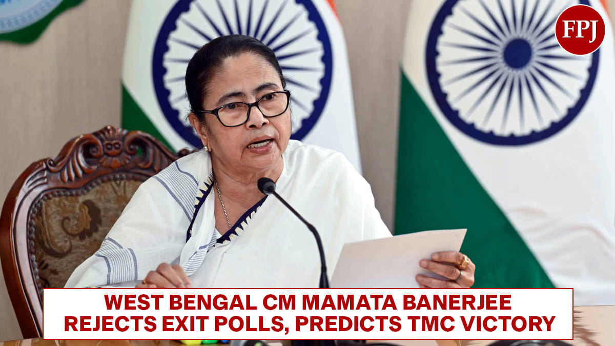 West Bengal CM Mamata Banerjee Rejects Exit Polls, Predicts TMC Victory | FPJ
