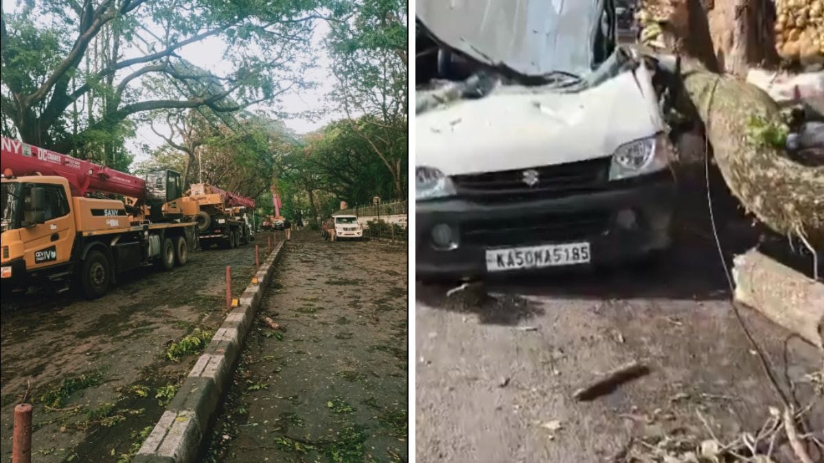 Bengaluru Rain Havoc: 111 mm Downpour Kills 9, Triggers Bowring Hospital Wall Collapse & Electrocutions